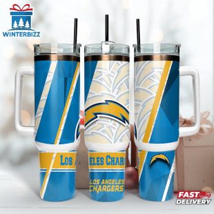 NFL Team Los Angeles Chargers Logo Tumbler 40Oz Handle