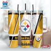 NFL Team Pittsburgh Steelers Logo Tumbler 40Oz Handle