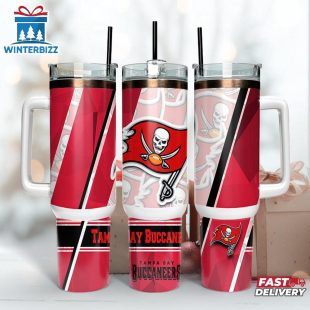 NFL Team Tampa Bay Buccaneers Logo Tumbler 40Oz Handle