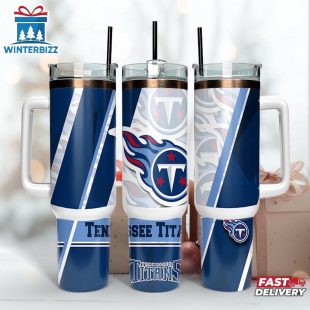NFL Team Tennessee Titans Logo Tumbler 40Oz Handle