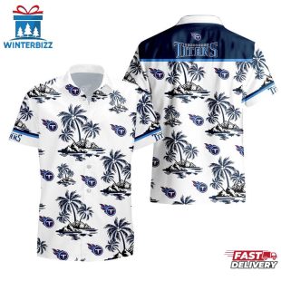 NFL Tennessee Titans Team Tree Pattern Hawaiian Shirt
