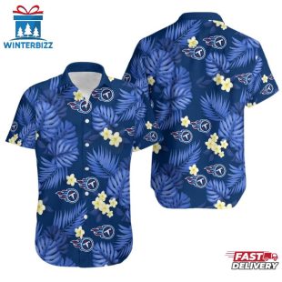 NFL Tennessee Titans Tropical Pattern 3D Hawaiian Shirt