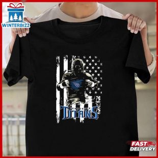 NFL Tennessee Titans USA Flag Player's Unisex T-Shirt