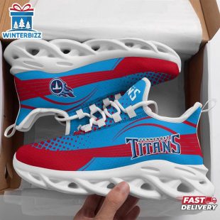 NFL Tennessee Titans Waves Pattern Max Soul Shoes