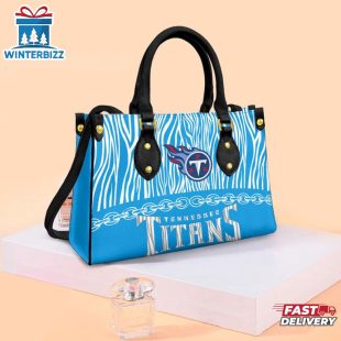 NFL Tennessee Titans Zebra Pattern Leather Handbag