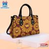 NFL Washington Commanders Ornamental Round Pattern Leather Handbag