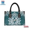Philadelphia Eagles Flower Pattern NFL Leather Handbag