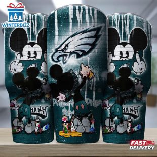 Philadelphia Eagles NFL Mickey Mouse Pattern Tumbler