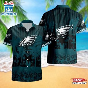 Philadelphia Eagles Palm Tree Garden Pattern Hawaii Shirt