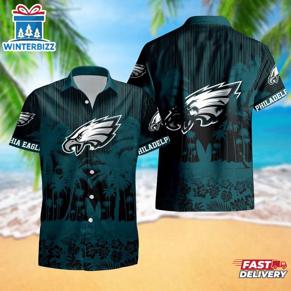 Philadelphia Eagles Palm Tree Garden Pattern Hawaii Shirt Philadelphia Eagles Palm Tree Garden Pattern Hawaii Shirt