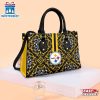 Pittsburgh Steelers Flower Pattern Limited Edition NFL Leather Handbag