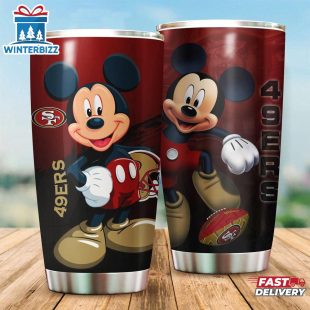 San Francisco 49ers Mickey Mouse NFL Team Tumbler For Fans