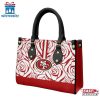 San Francisco 49ers Rose Pattern NFL Leather Handbag