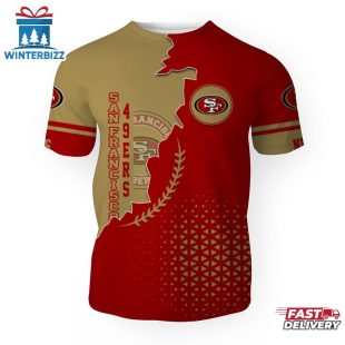 San Francisco 49ers Team Football NFL 3D T-Shirt