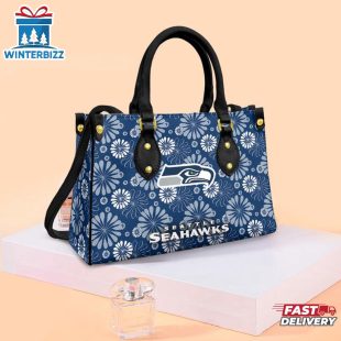 Seattle Seahawks Daisy NFL Leather Handbag
