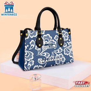 Seattle Seahawks Floral NFL Leather Handbag