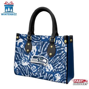 Seattle Seahawks Rose Character NFL Leather Handbag