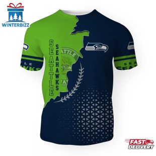 Seattle Seahawks Team Football NFL 3D T-Shirt