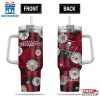 Tampa Bay Buccaneers Flowers Pattern NFL Tumbler 40Oz