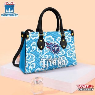 Tennessee Titans Floral NFL Leather Handbag