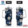 Tennessee Titans Flowers Pattern NFL Tumbler 40Oz