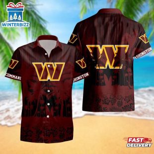 Washington Football Team Palm Tree Garden Pattern Hawaii Shirt
