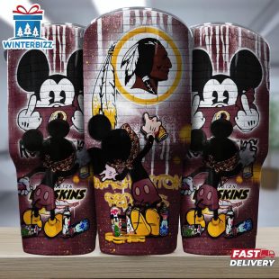 Washington Redskins NFL Mickey Mouse Pattern Tumbler
