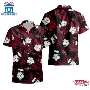 Arizona Cardinals Tropical Flowers Hawaiian Shirts For Fan