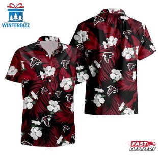 Atlanta Falcons Tropical Flowers Hawaiian Shirts For Fan