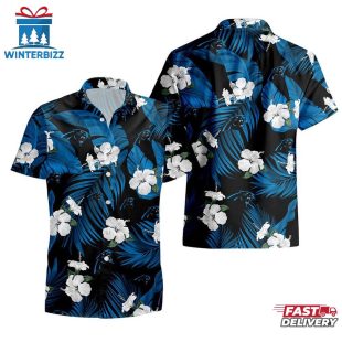 Carolina Panthers Tropical Flowers Hawaiian Shirts For Fan