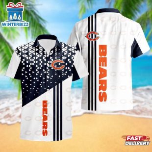 Chicago Bears Triangle Abstract Pattern Hawaii Shirt