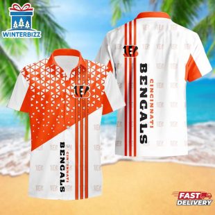 Cincinnati Bengals Triangle Abstract Pattern Hawaii Shirt
