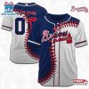 Custom Name And Number Atlanta Braves MLB Baseball Jersey