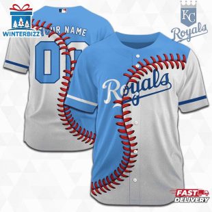 Custom Name And Number Kansas City Royals MLB Baseball Jersey