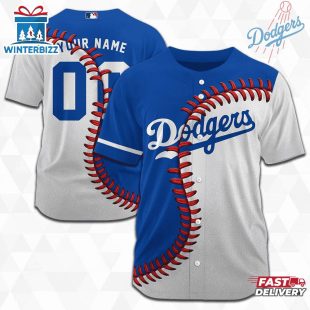 Custom Name And Number Los Angeles Dodgers MLB Baseball Jersey
