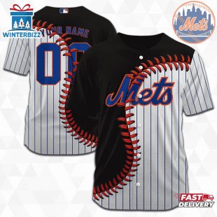 Custom Name And Number New York Mets MLB Baseball Jersey