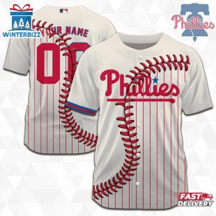 Custom Name And Number Philadelphia Phillies MLB Baseball Jersey