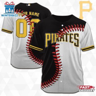 Custom Name And Number Pittsburgh Pirates MLB Baseball Jersey