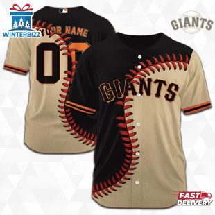 Custom Name And Number San Francisco Giants MLB Baseball Jersey