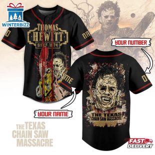 Custom Name And Number The Texas Chain Saw Massacre Baseball Jersey For Fans