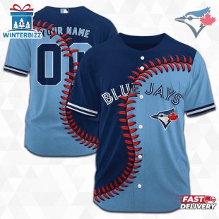 Custom Name And Number Toronto Blue Jays MLB Baseball Jersey