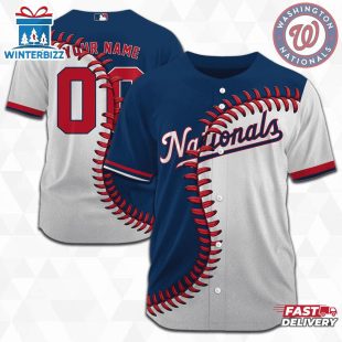 Custom Name And Number Washington Nationals MLB Baseball Jersey