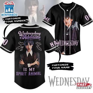 Custom Name And Number Wednesday Baseball Jersey For Fans