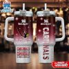 Custom Name Arizona Cardinals Team Pattern Tumbler 40Oz With Handle