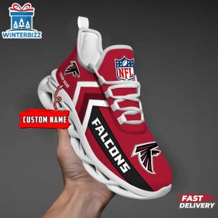Custom Name Atlanta Falcons Sport NFL Max Soul Shoes