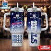 Custom Name Buffalo Bills Team Pattern Tumbler 40Oz With Handle