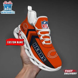 Custom Name Chicago Bears Sport NFL Max Soul Shoes