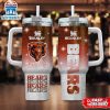 Custom Name Chicago Bears Team Pattern Tumbler 40Oz With Handle