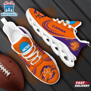Custom Name Clemson Tigers NCAA Team Sport Max Soul Shoes