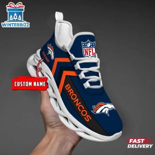 Custom Name Denver Broncos Sport NFL Max Soul Shoes
